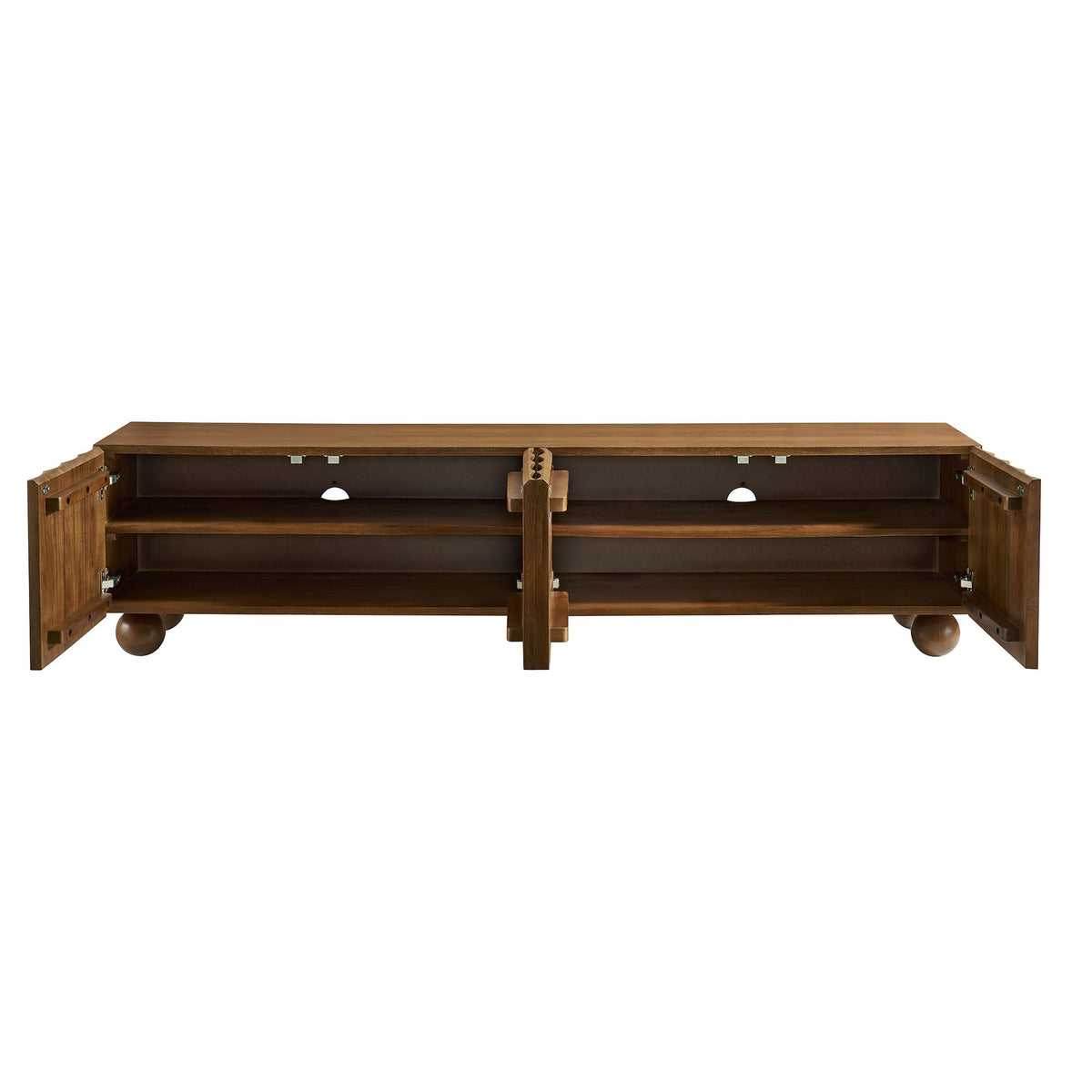 Sorren Scalloped 71" Wood TV Stand - view 7