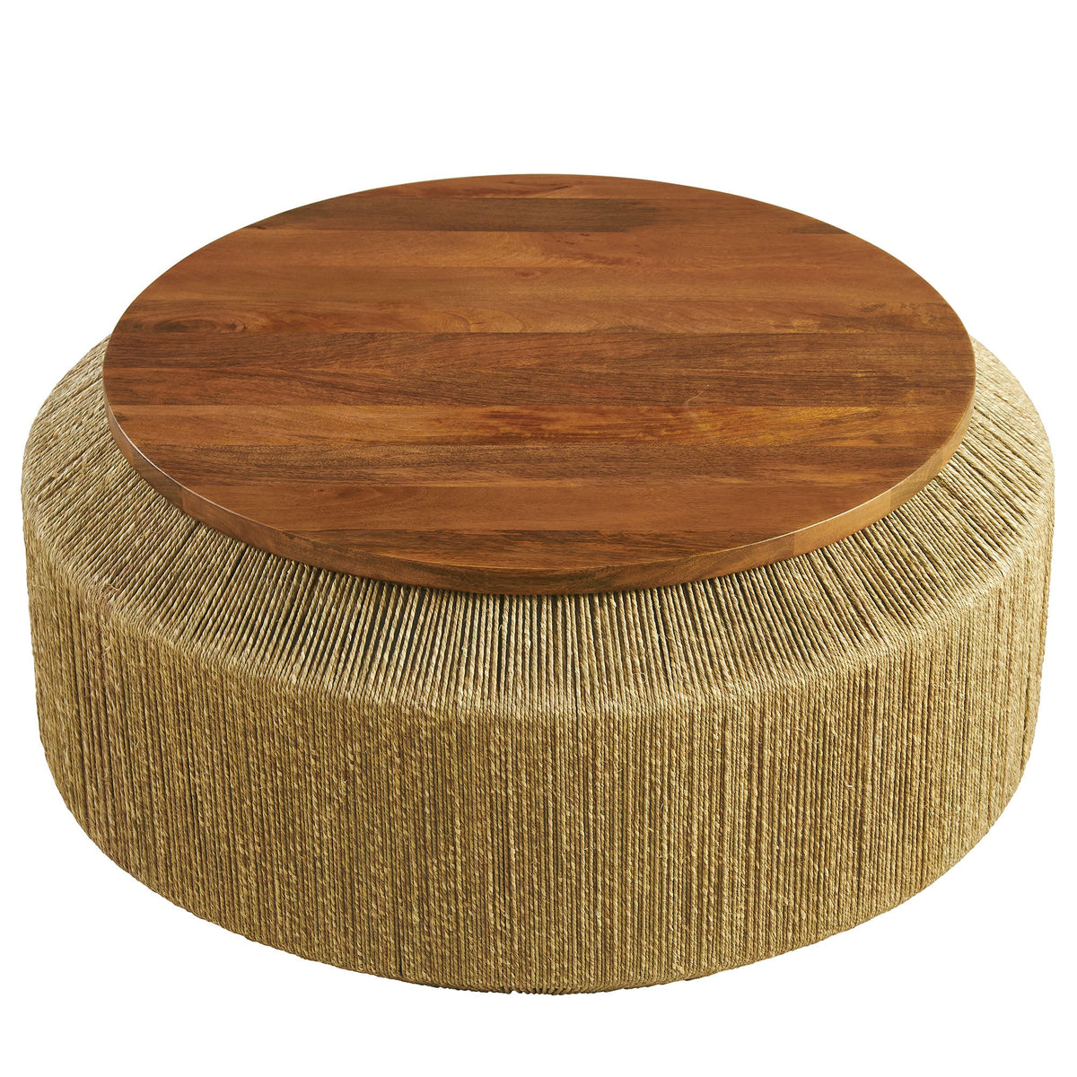 Maris Seagrass and Wood Coffee Table - view 2