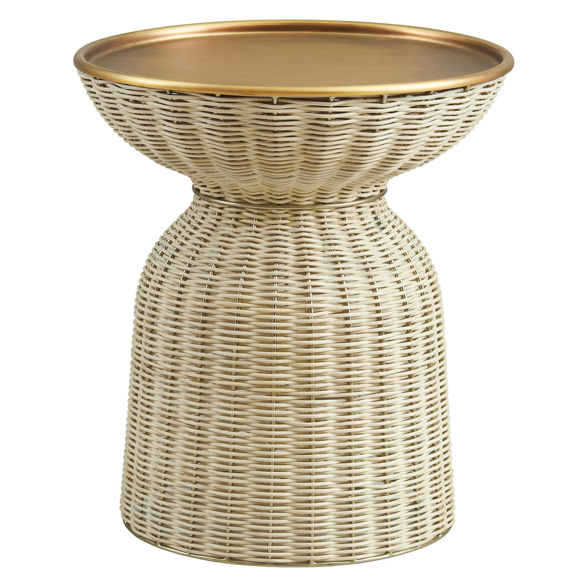 Lazaro Round Rattan Side Table