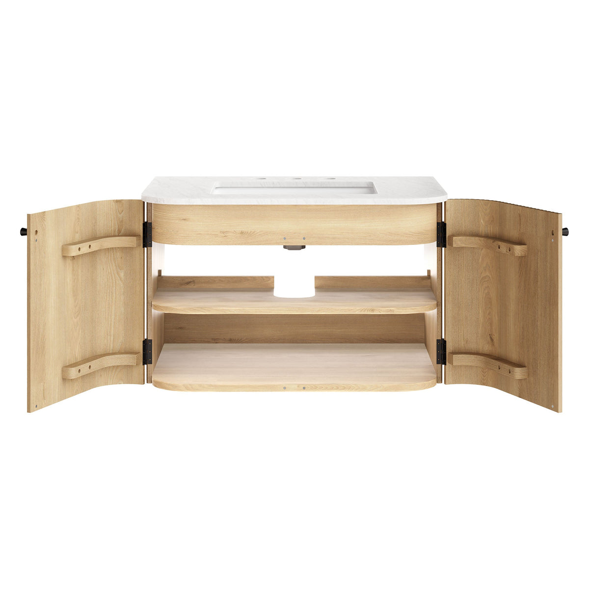 Zia Wall-Mount Bathroom Vanity with Marble Sink - view 32