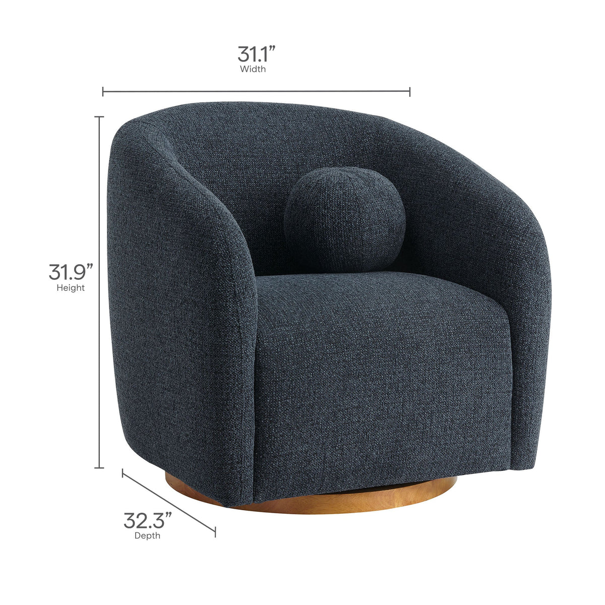 Holland Swivel Armchair