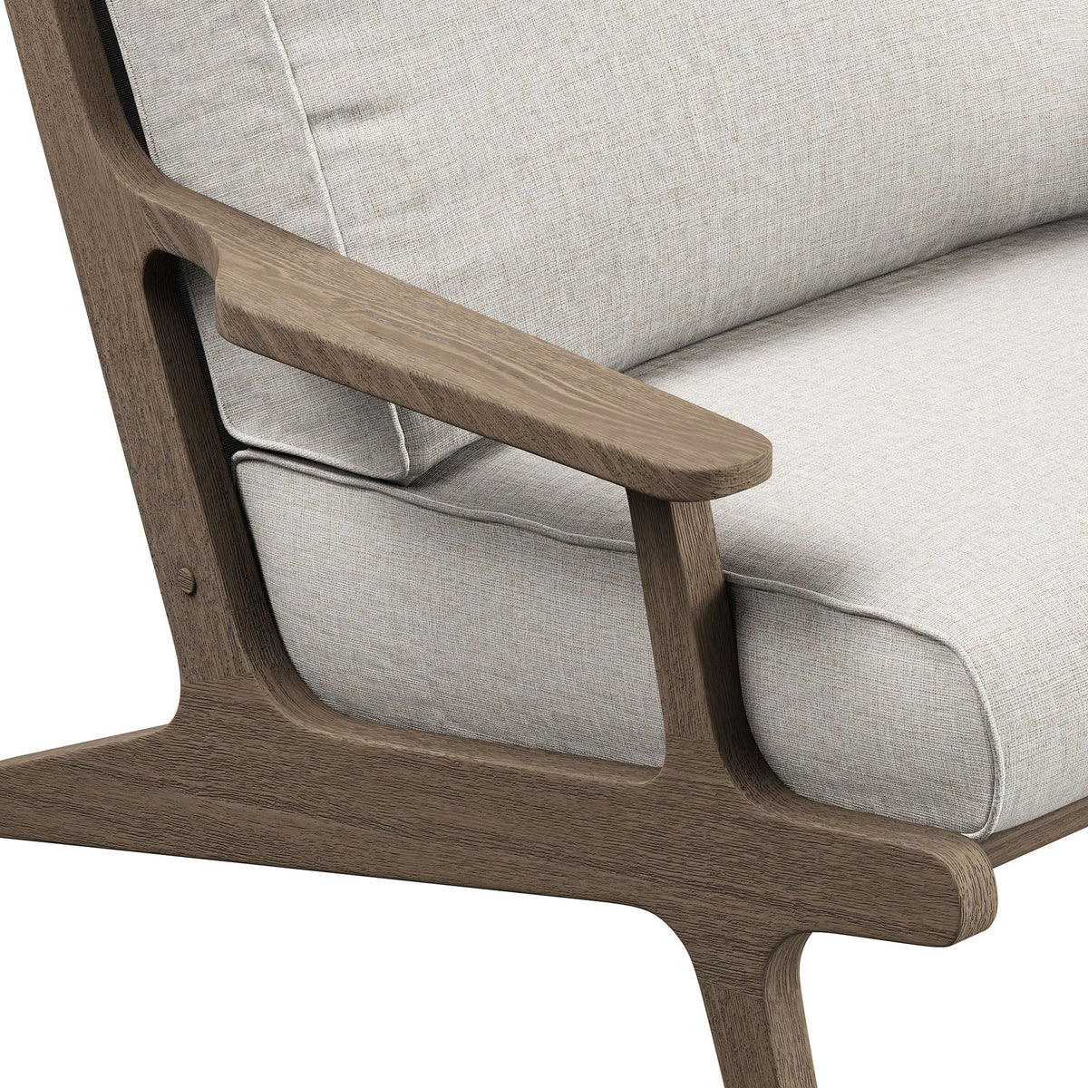 Saratoga Outdoor Teak Wood Armchair