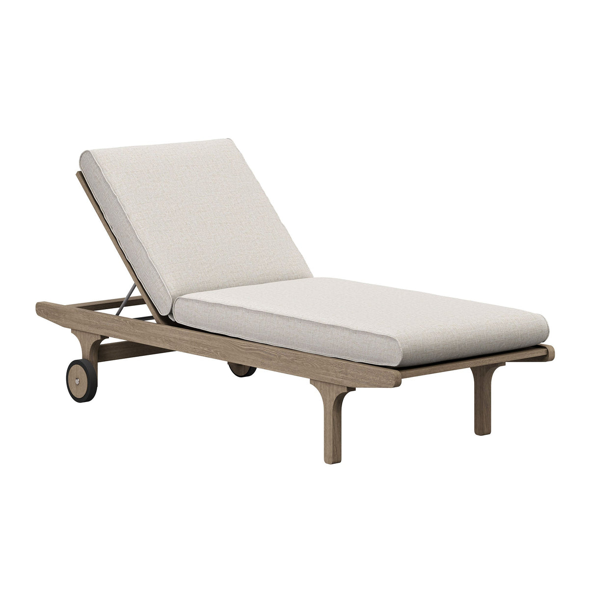 Saratoga Outdoor Teak Chaise Lounge Chair - view 2