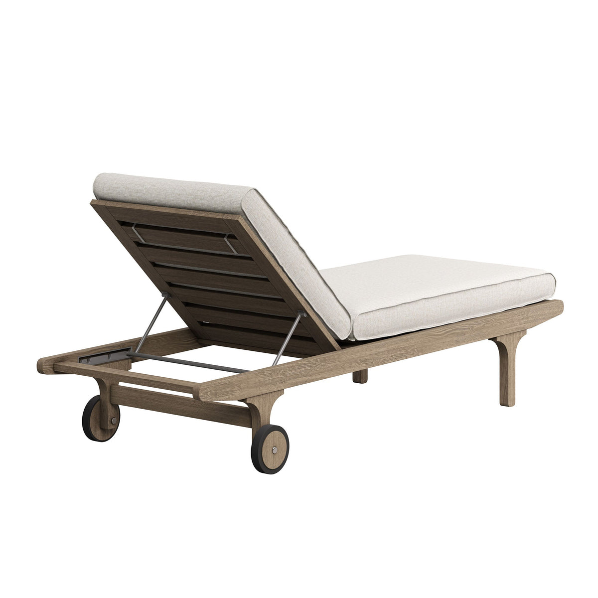 Saratoga Outdoor Teak Chaise Lounge Chair - view 8