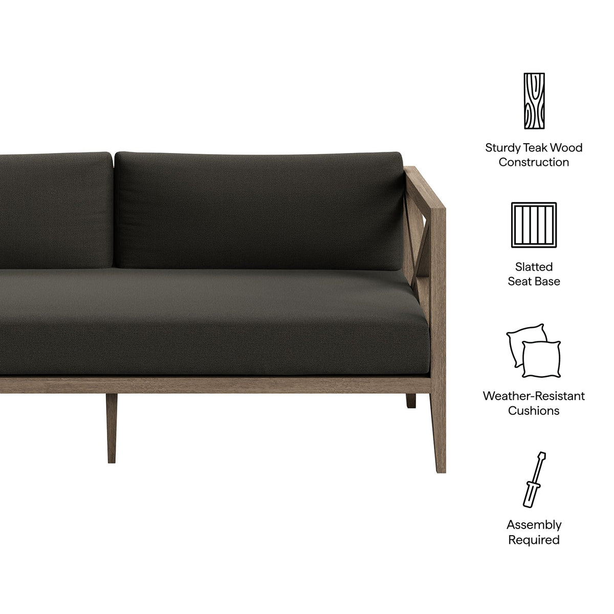 Northlake Outdoor Teak Loveseat