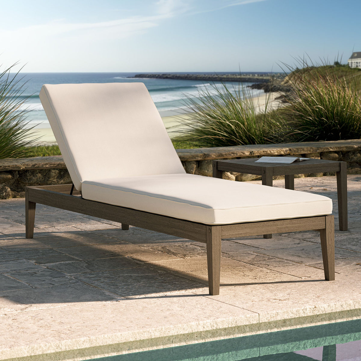Northlake Outdoor Teak Chaise Lounge - view 19