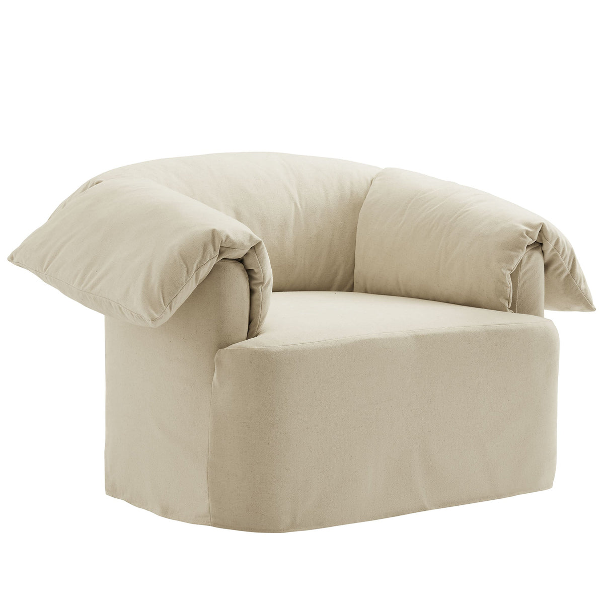 Lark Slipcovered Fabric Oversized Armchair