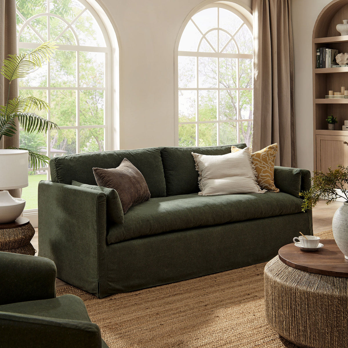 Wellfleet 85" Slipcovered Fabric Sofa