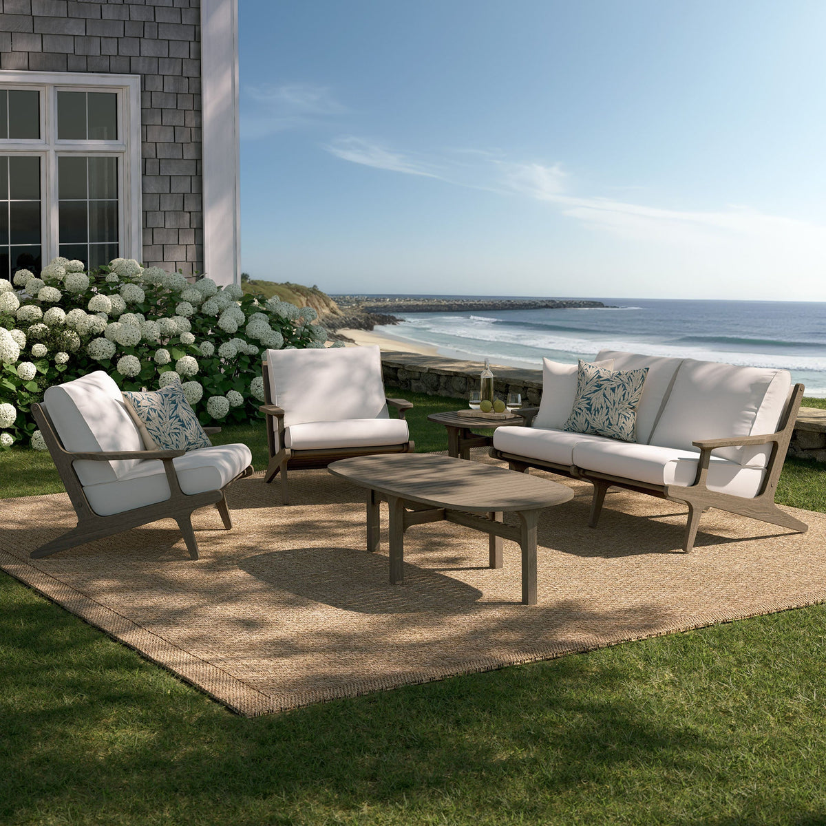 Saratoga 5-Piece Outdoor Teak Wood Furniture Set