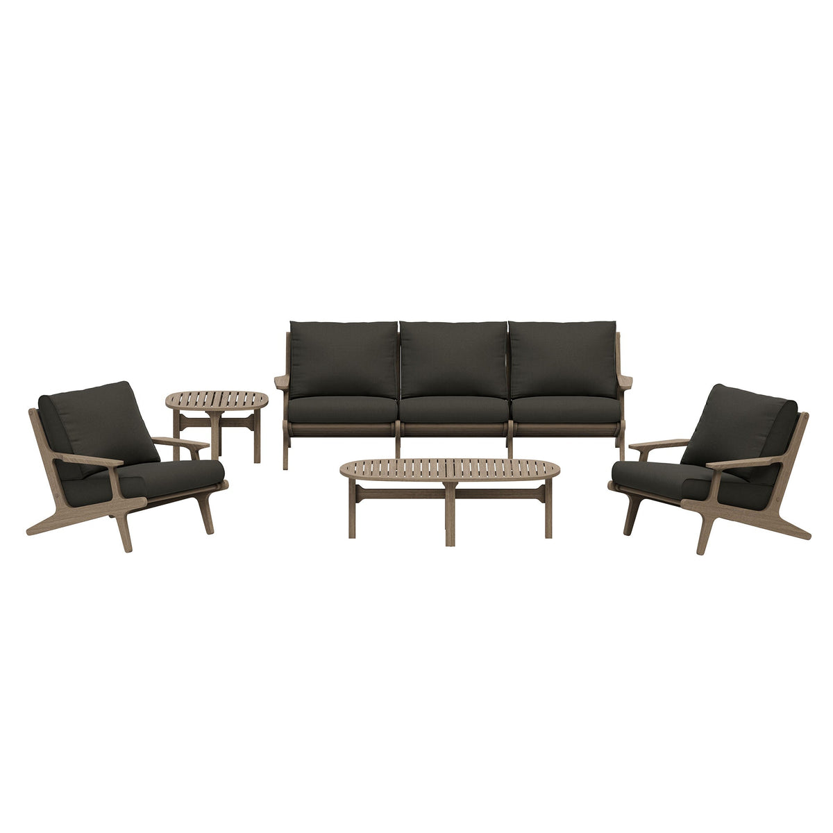 Saratoga 4-Piece Outdoor Teak Wood Furniture Set