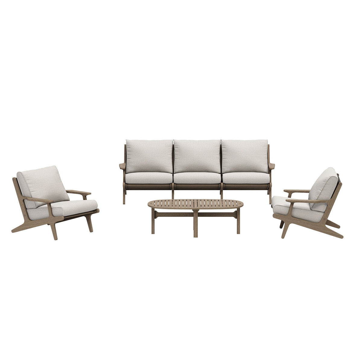Saratoga 4-Piece Outdoor Teak Wood Furniture Set