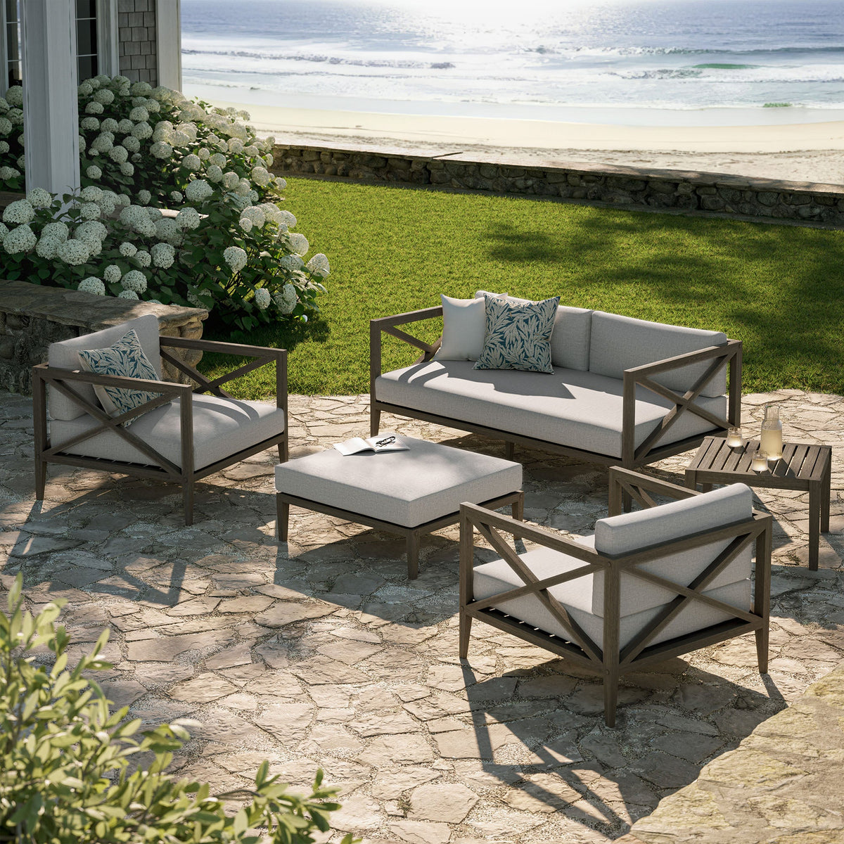 Northlake 5-Piece Outdoor Teak Wood Furniture Set