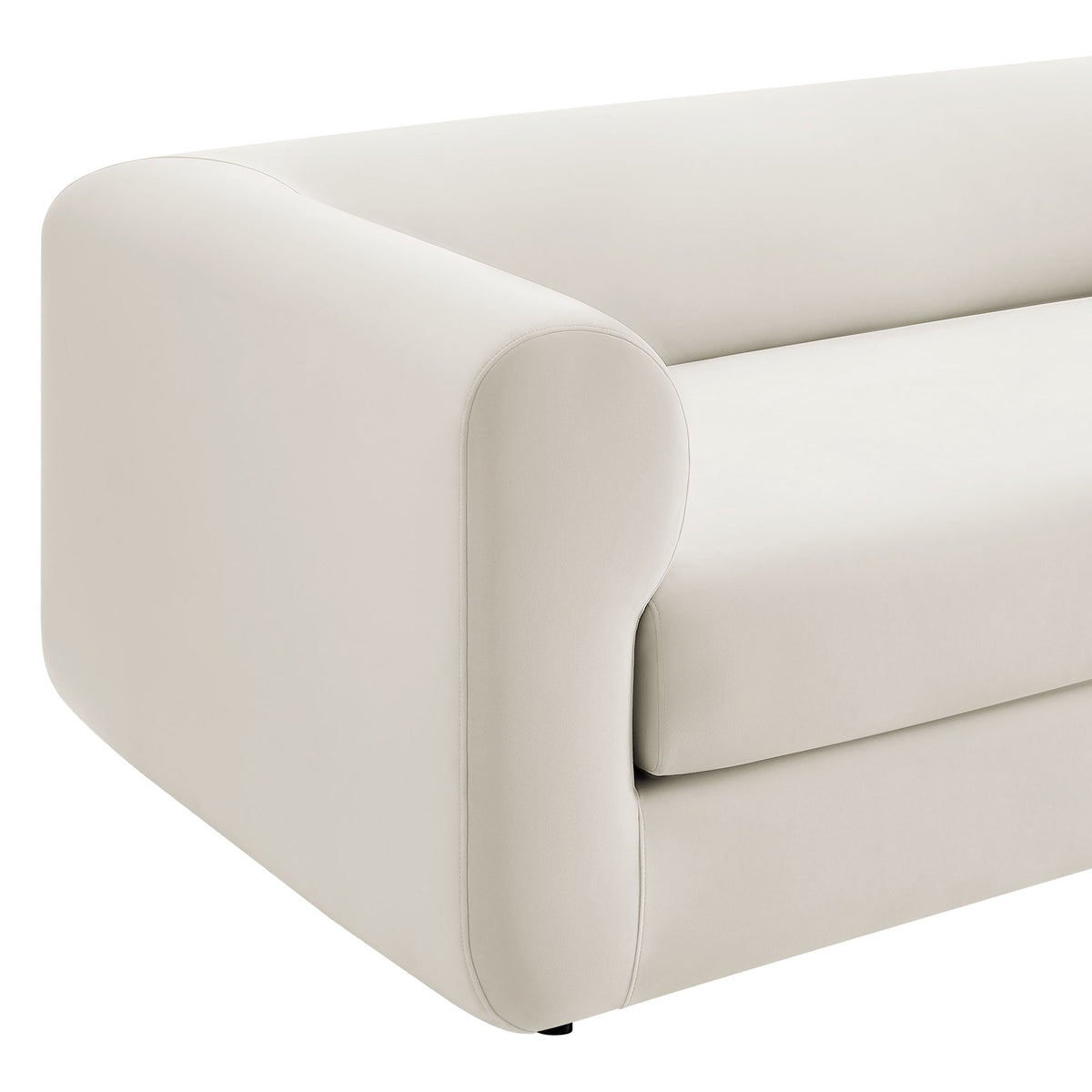 Leif 89" Performance Velvet Upholstered Sofa