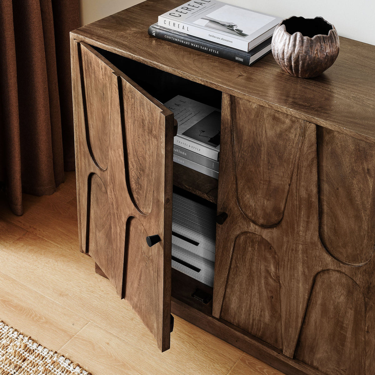 Veda 72" Mango Wood Sideboard Cabinet