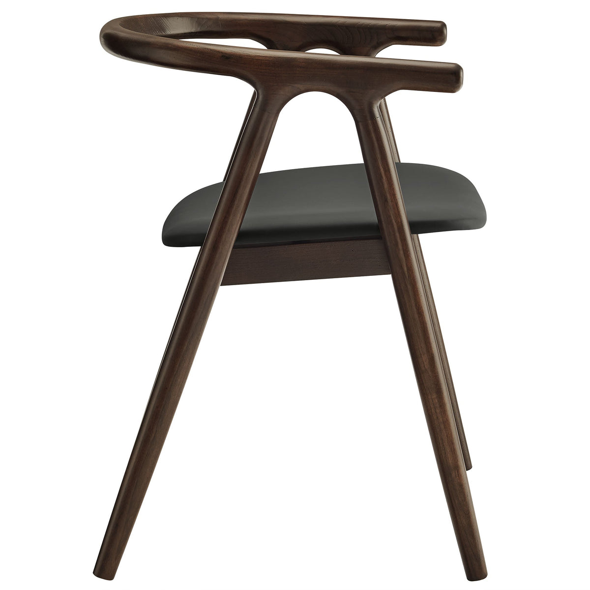 Henry Vegan Leather and Wood Dining Chair - view 4