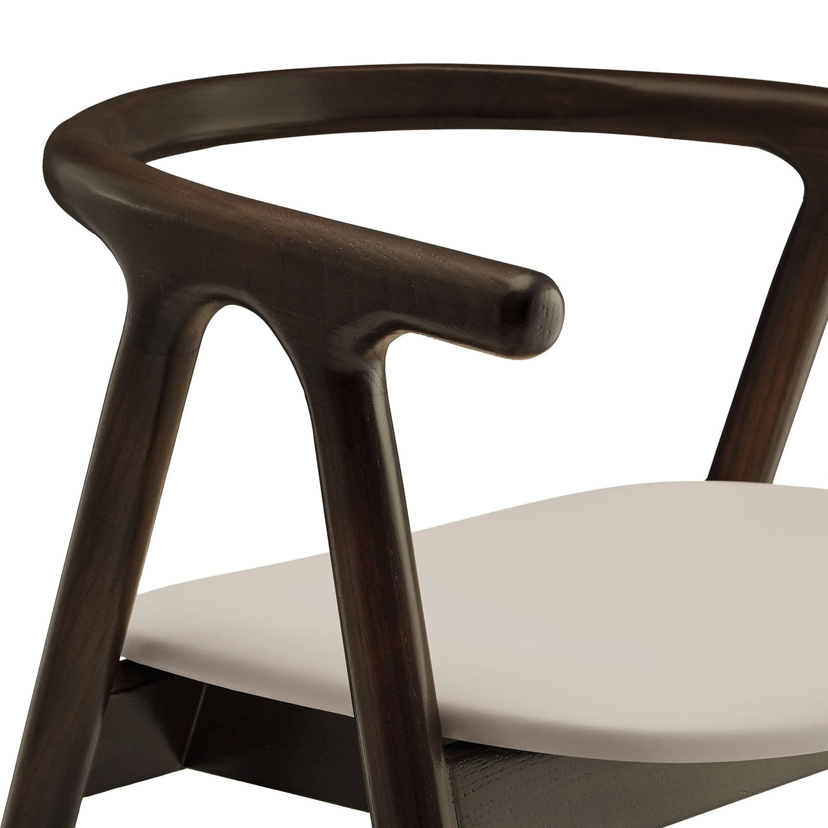 Henry Vegan Leather and Wood Dining Chair - view 9