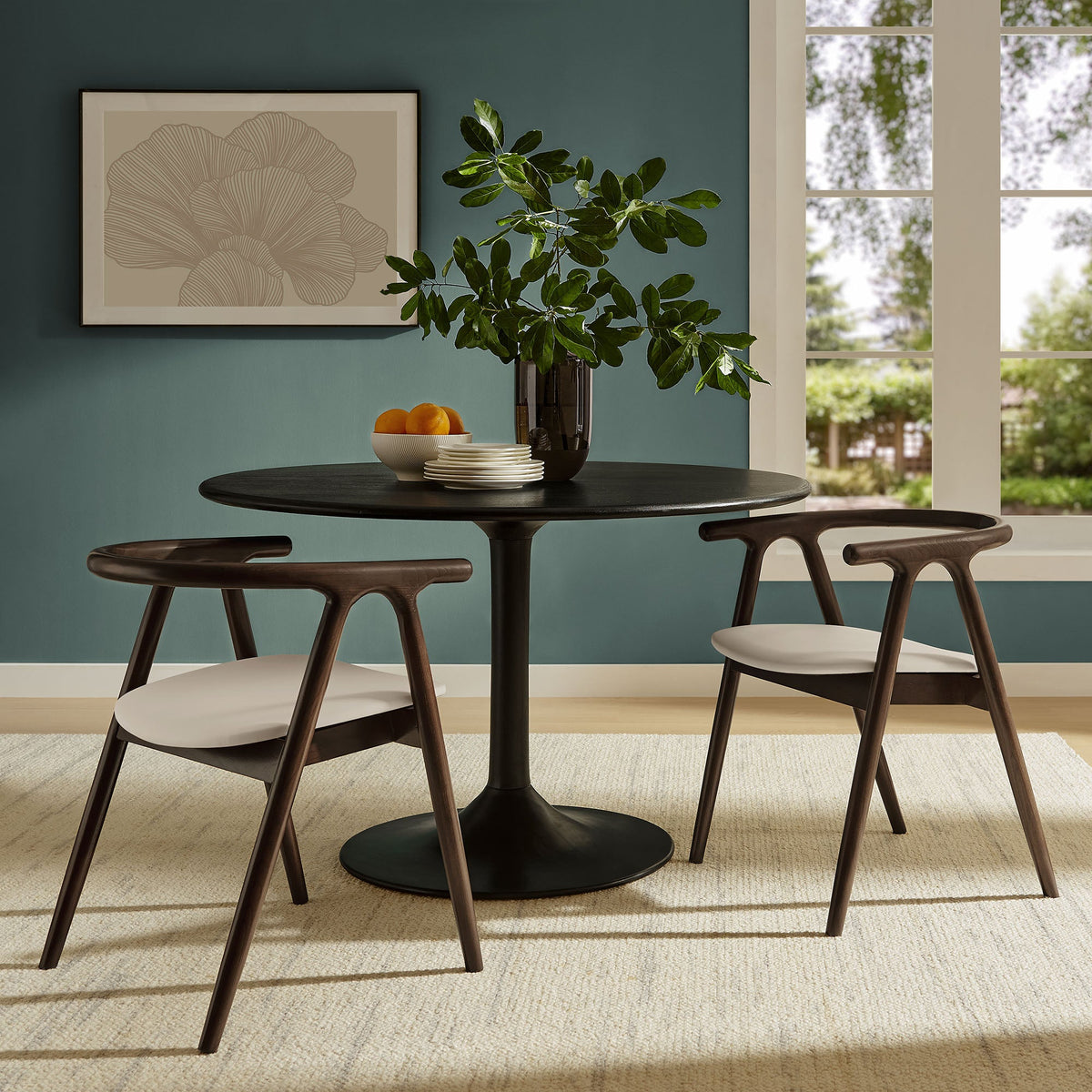 Henry Vegan Leather and Wood Dining Chair - view 13