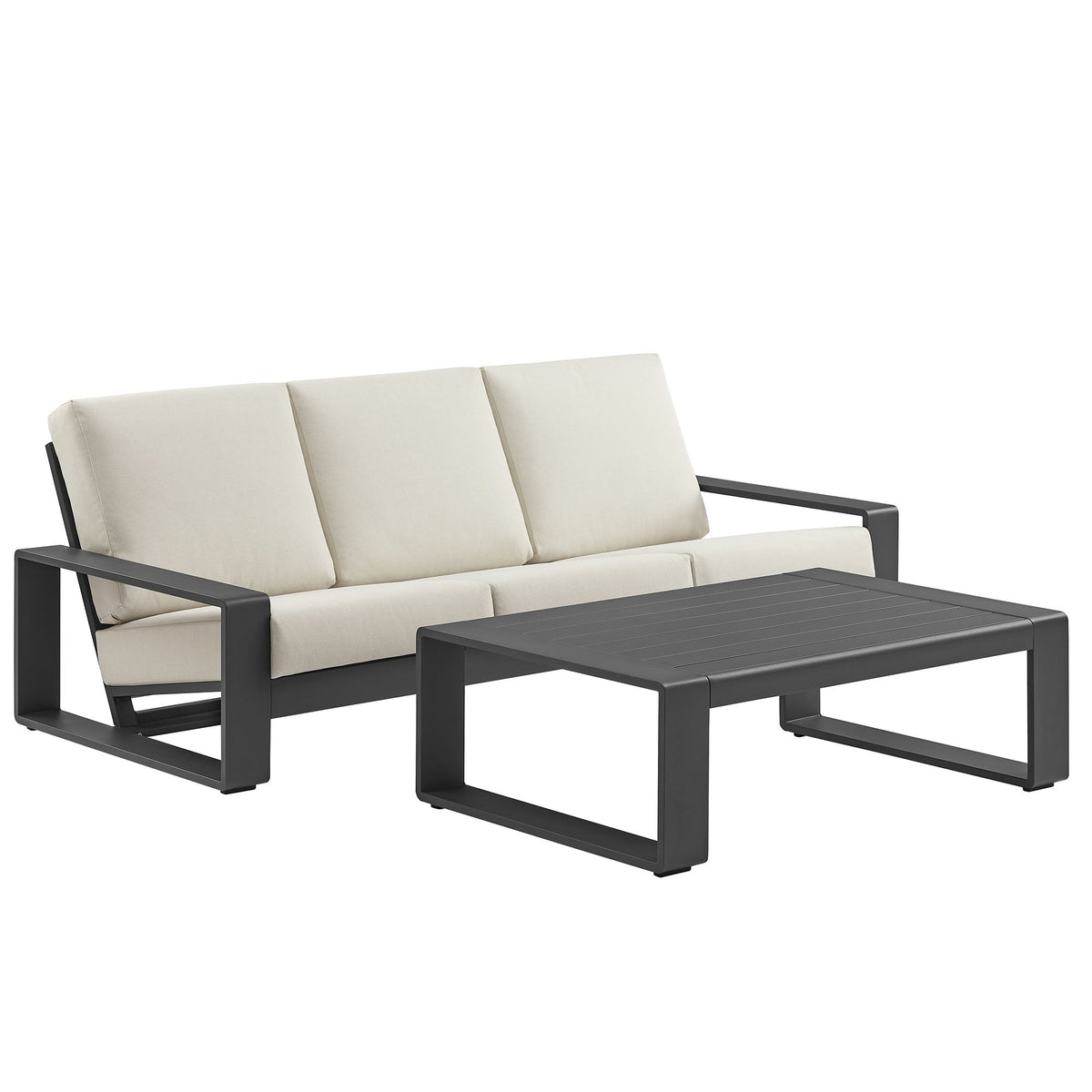 Lirienne 2-Piece Outdoor Patio Aluminum Furniture Set - view 1