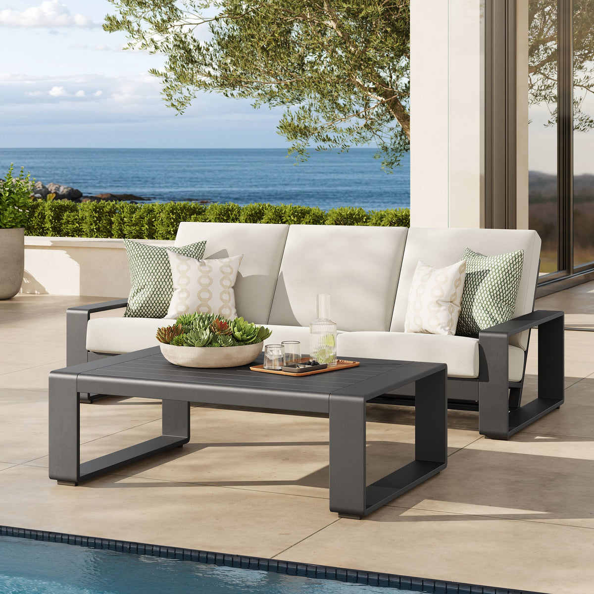 Lirienne 2-Piece Outdoor Patio Aluminum Furniture Set - view 4