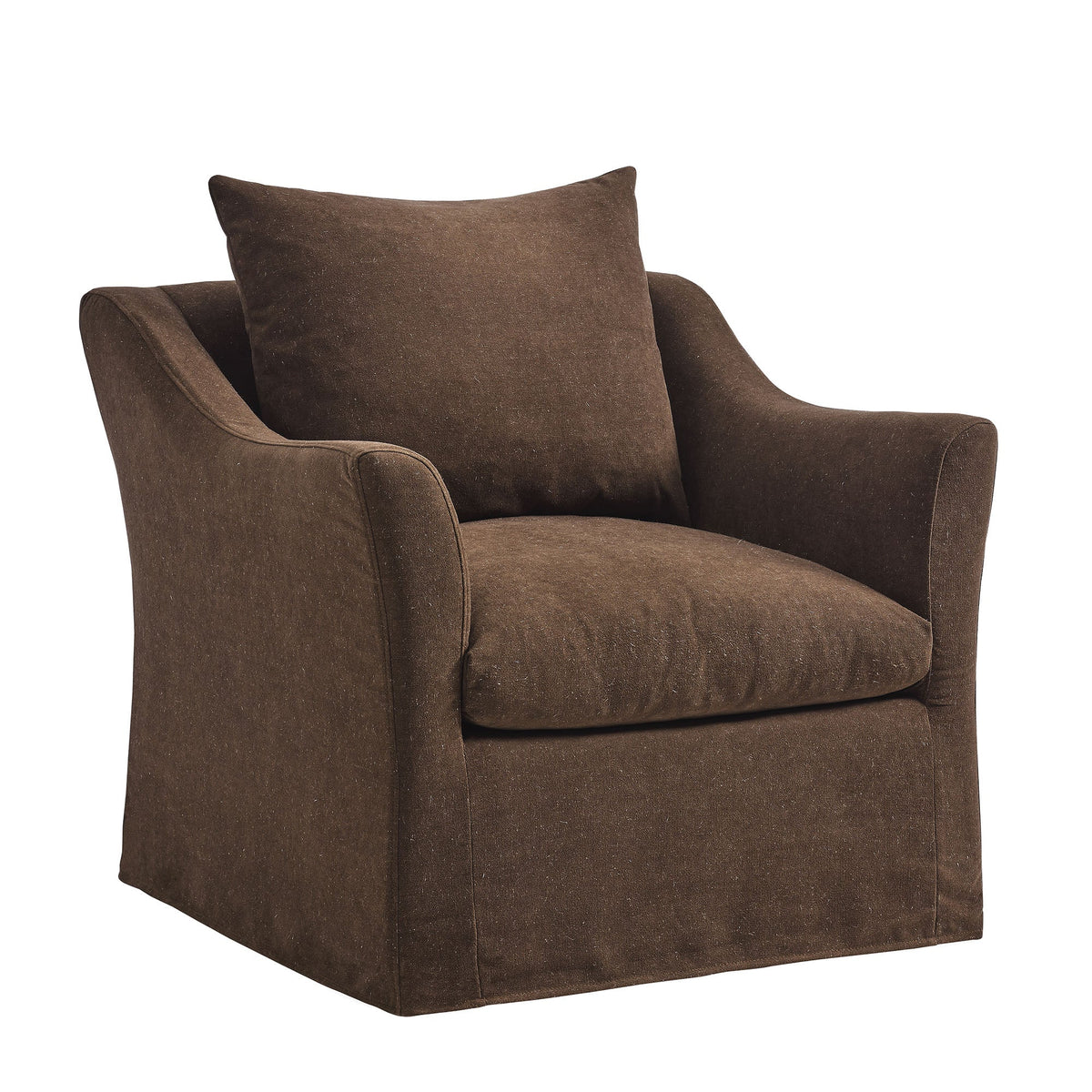 Somerset Slipcovered Linen Blend Armchair