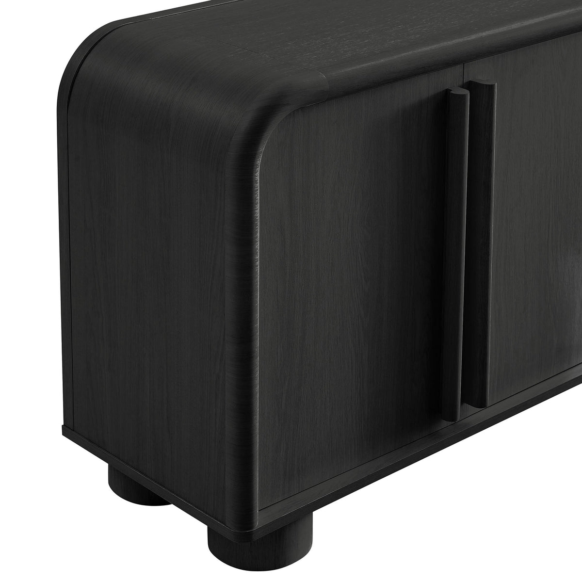 Bellamy Curved 4-Door Sideboard Cabinet