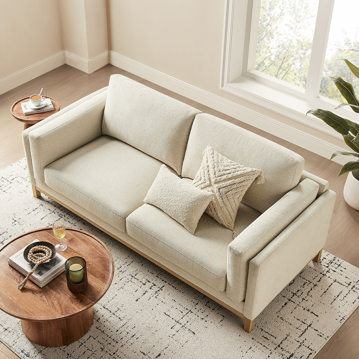 Roscoe 81 inch Fabric Sofa
