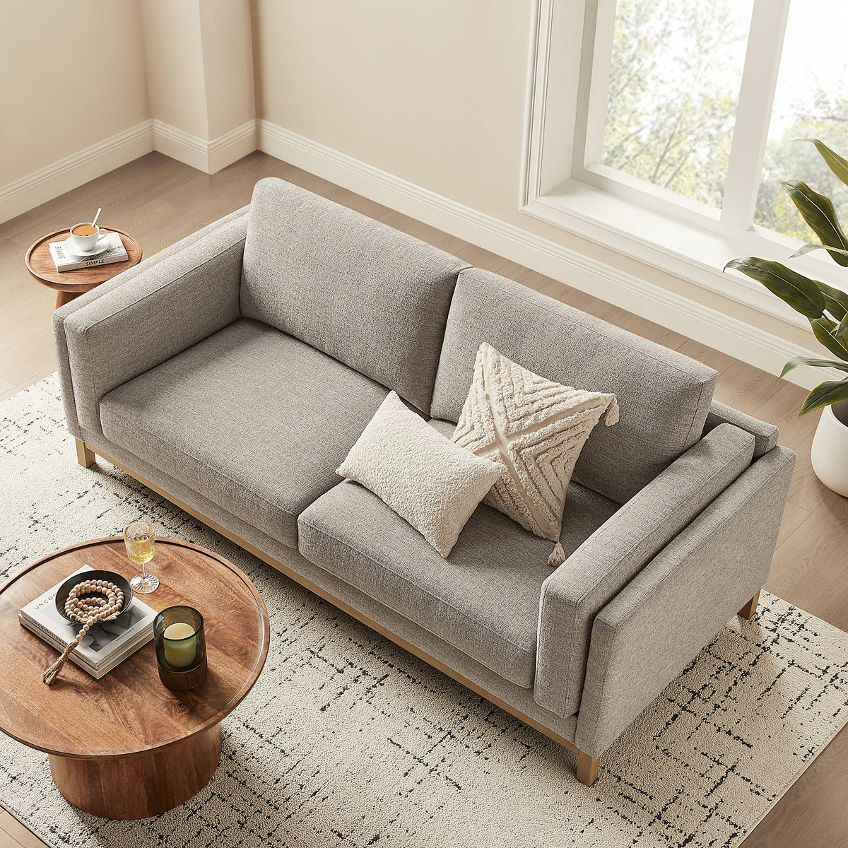 Roscoe 81 inch Fabric Sofa