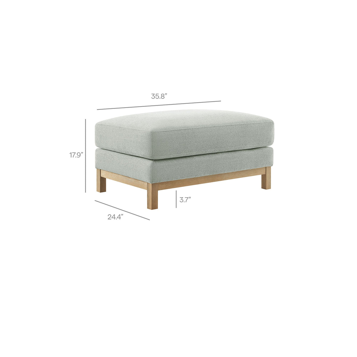 Roscoe Fabric Ottoman