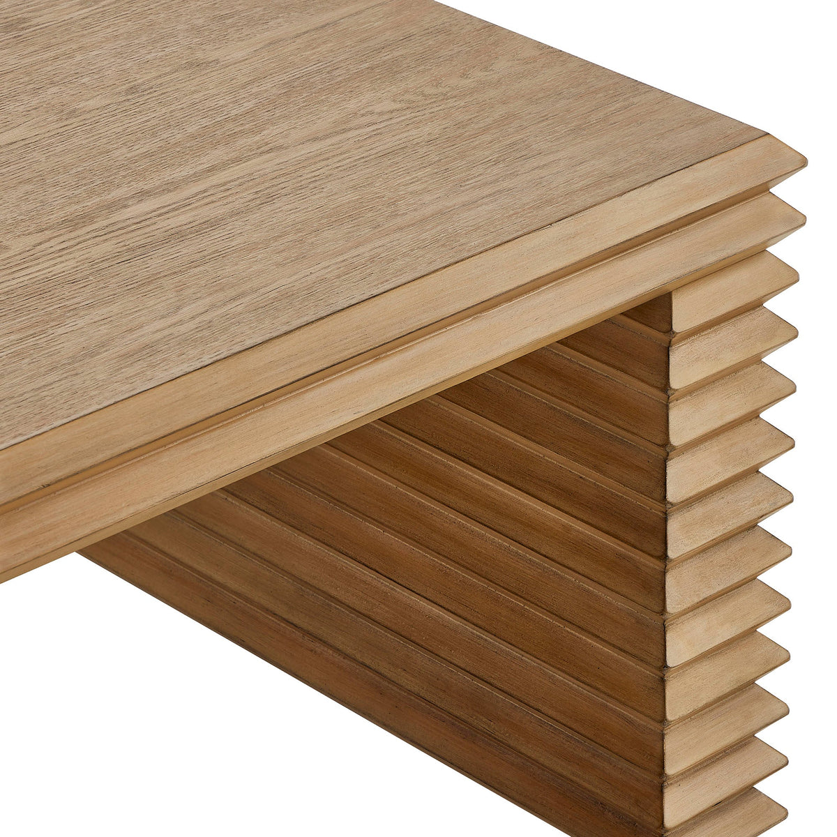 Canto Rectangular Stacked Design Coffee Table - view 4