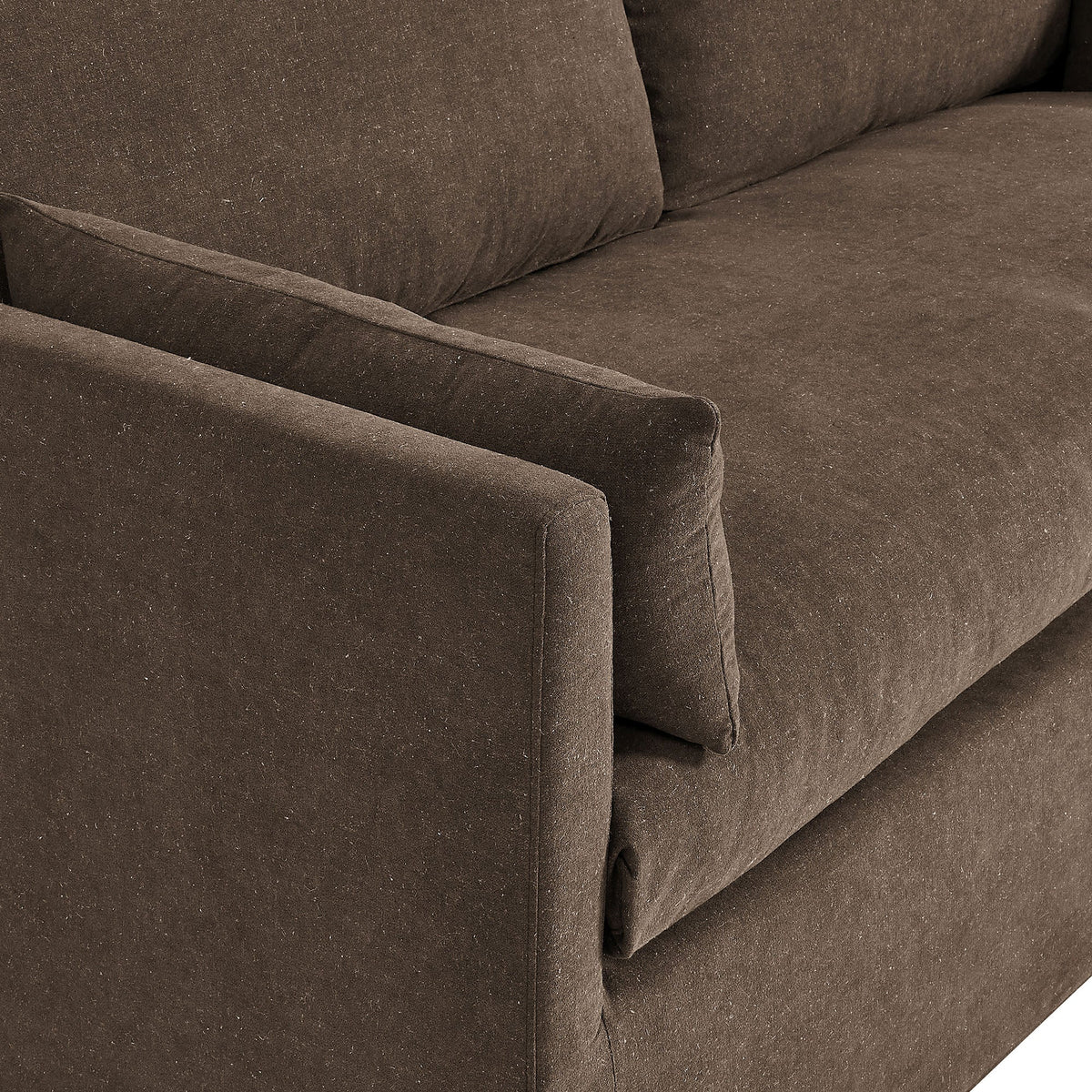 Wellfleet Slipcovered Linen-Blend Loveseat