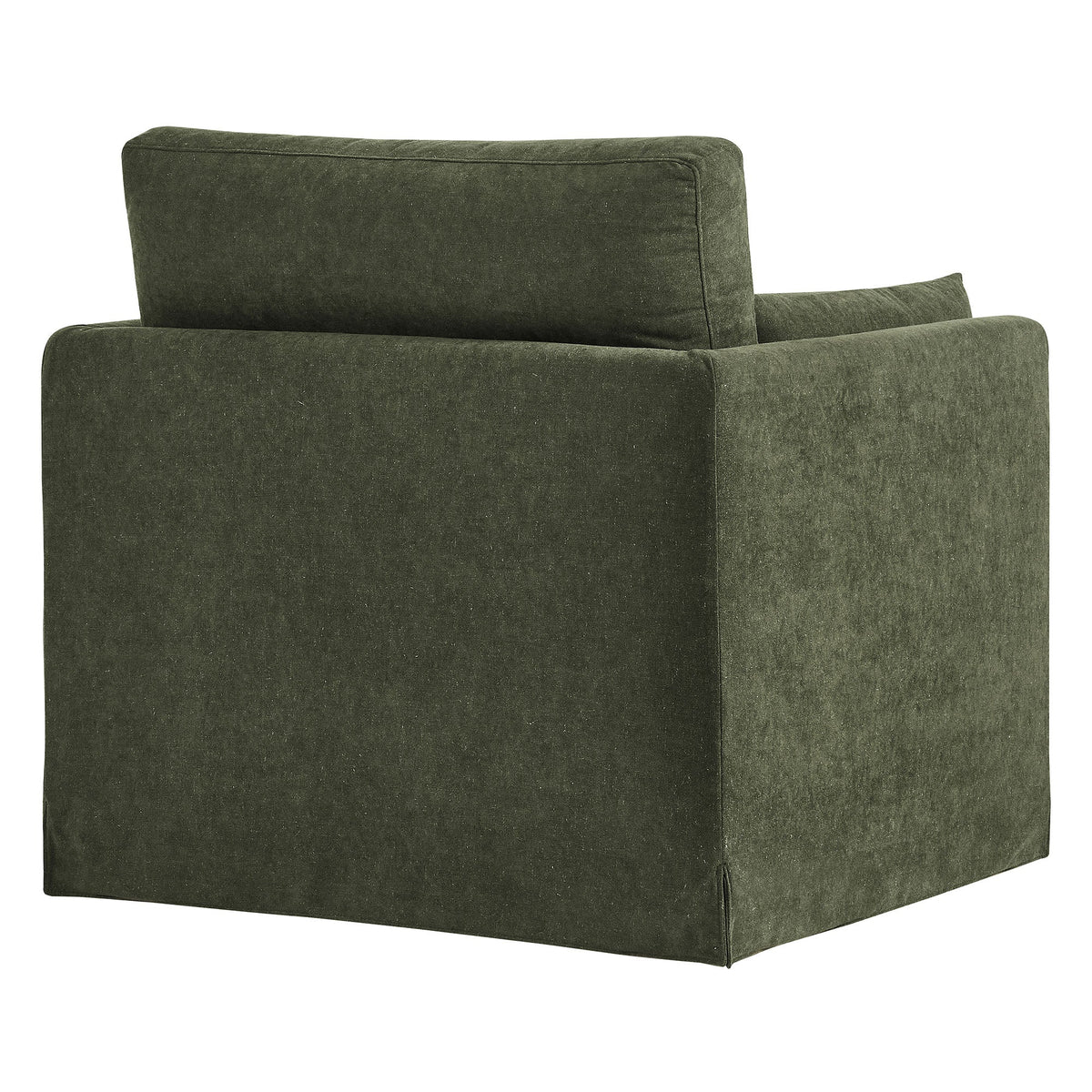 Wellfleet Slipcovered Linen-Blend Armchair