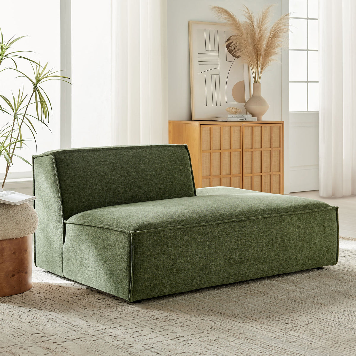 Restore Performance Fabric Upholstered Right-Facing Armless Modular Chaise - view 35