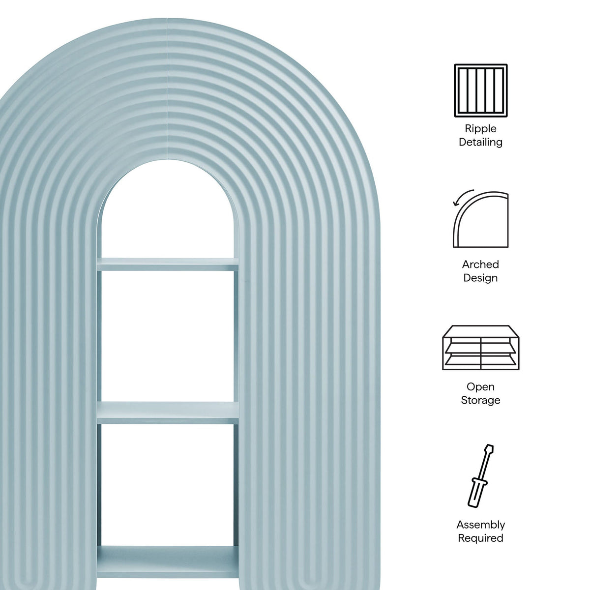 Daydream 58" Arched Bookshelf