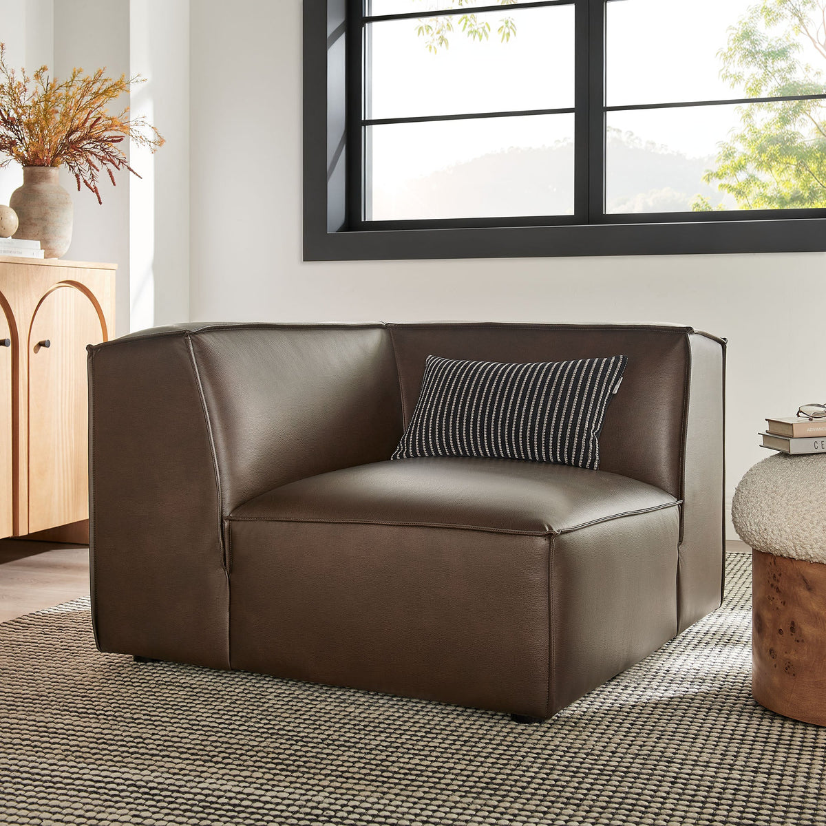 Restore Vegan Leather Modular Corner Chair