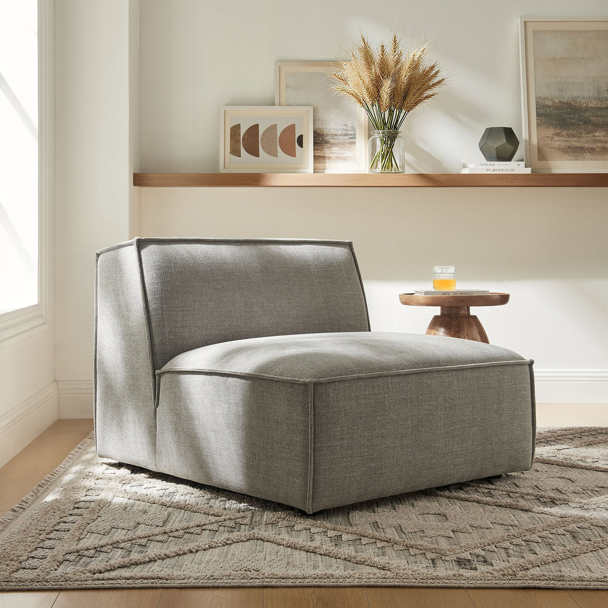 Restore Performance Fabric Upholstered Armless Modular Chair