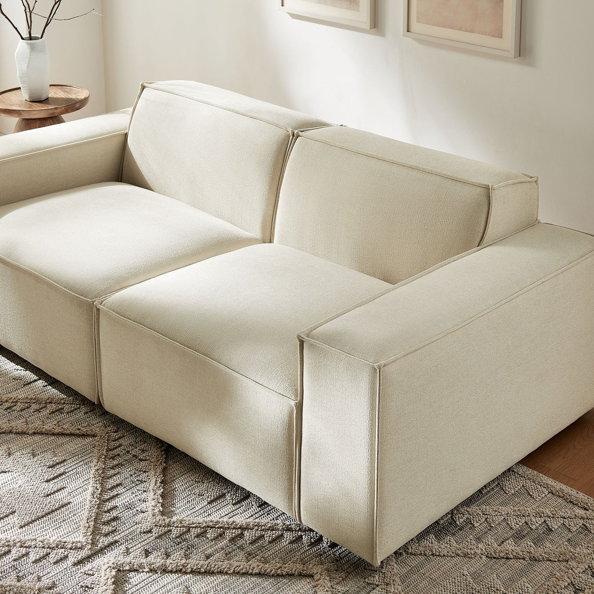 Restore 2-Piece Performance Fabric Upholstered Modular Loveseat