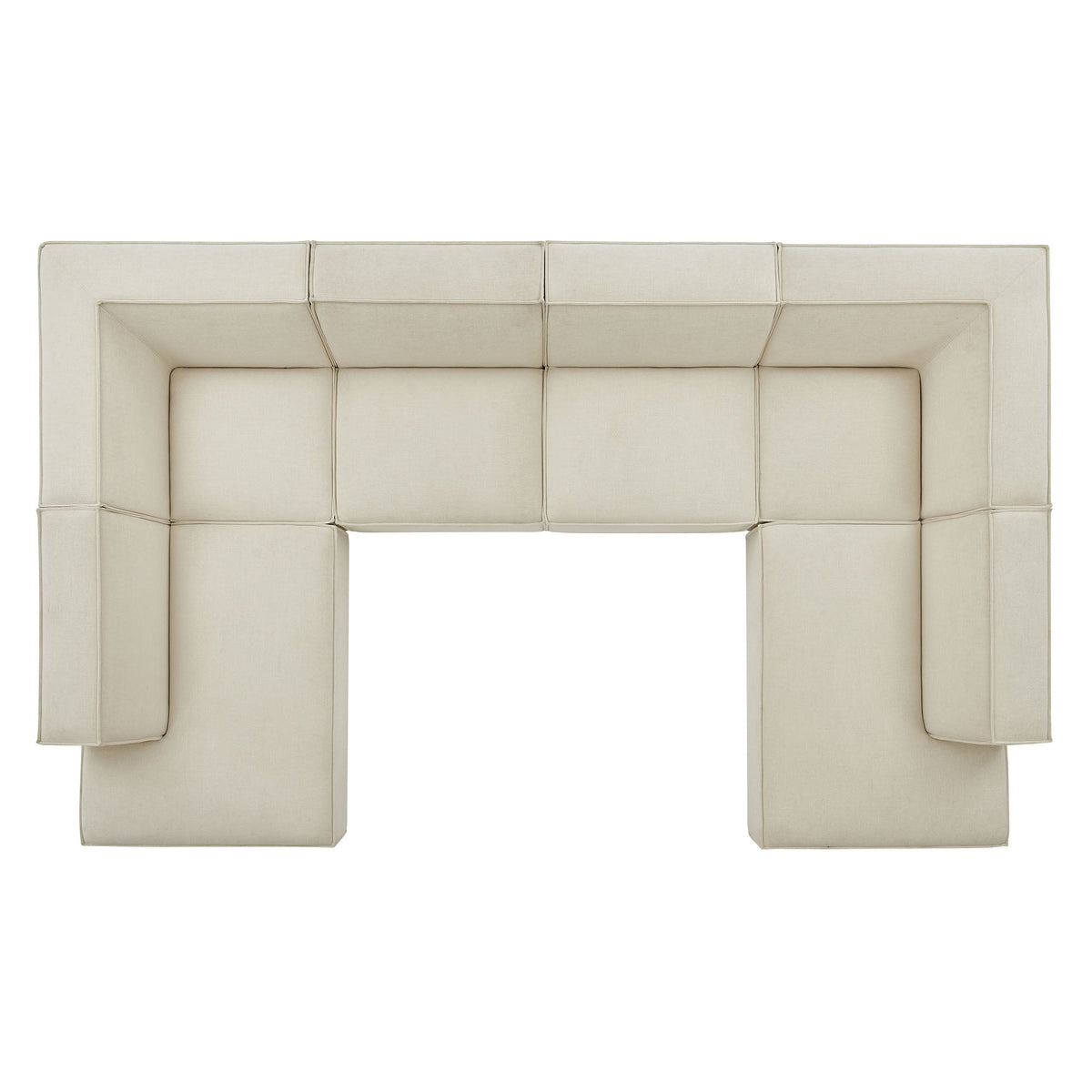 Restore 6-Piece Performance Fabric Upholstered U-Shaped Sectional Sofa