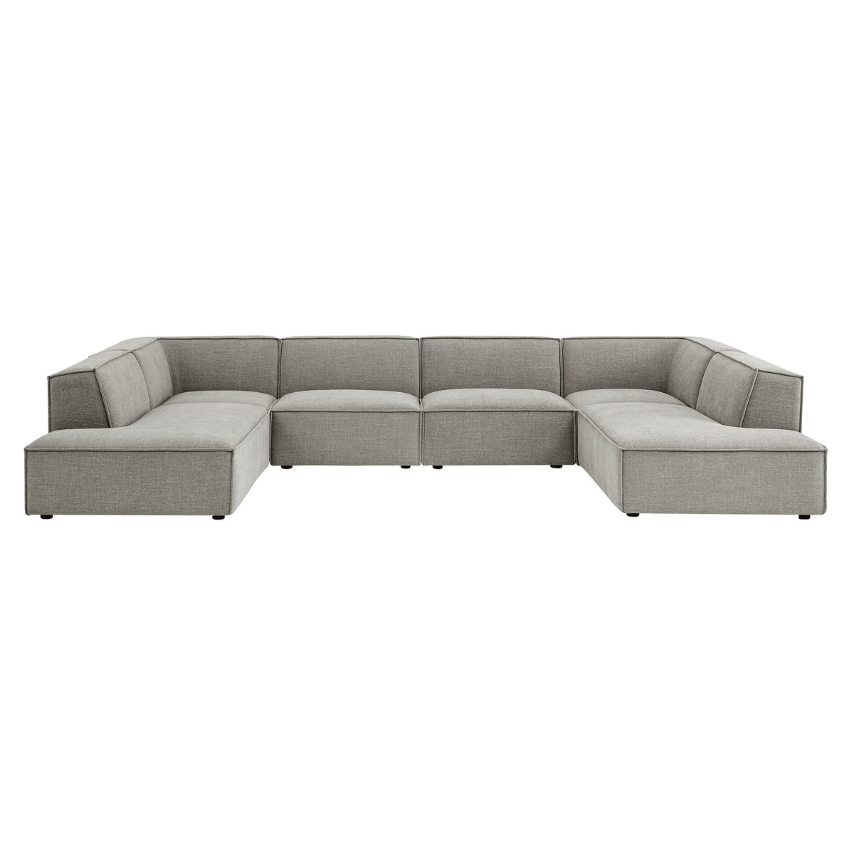 Restore 6-Piece Performance Fabric Upholstered U-Shaped Sectional Sofa