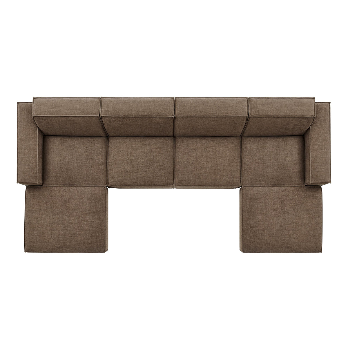 Restore 6-Piece Performance Fabric Upholstered Modular Sectional Sofa