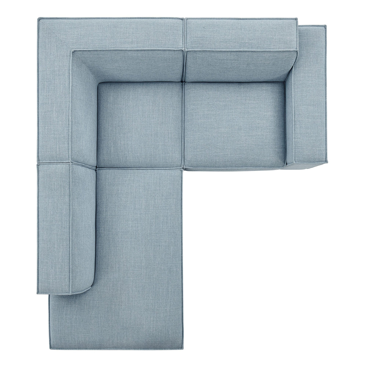 Restore 3-Piece Performance Fabric Upholstered Modular L-Shaped Sectional Sofa