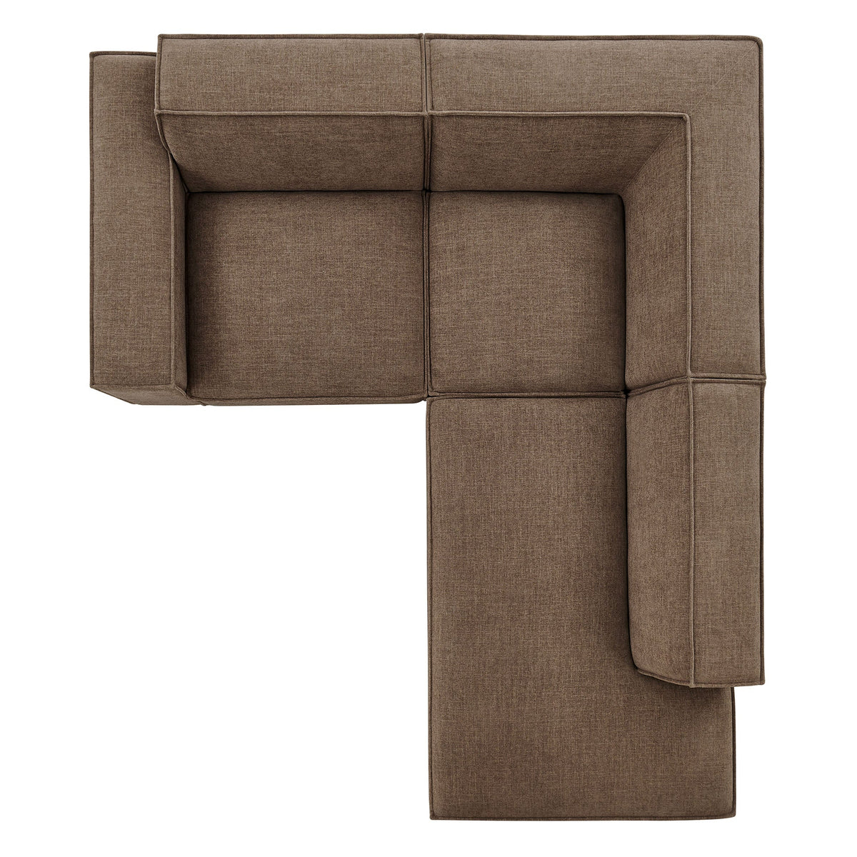 Restore 3-Piece Performance Fabric Upholstered Modular L-Shaped Sectional Sofa
