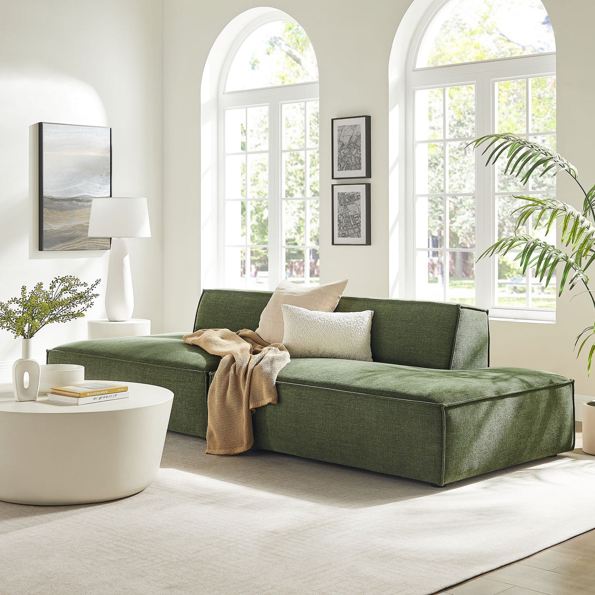 Restore 2-Piece Performance Fabric Upholstered Modular Loveseat - view 27