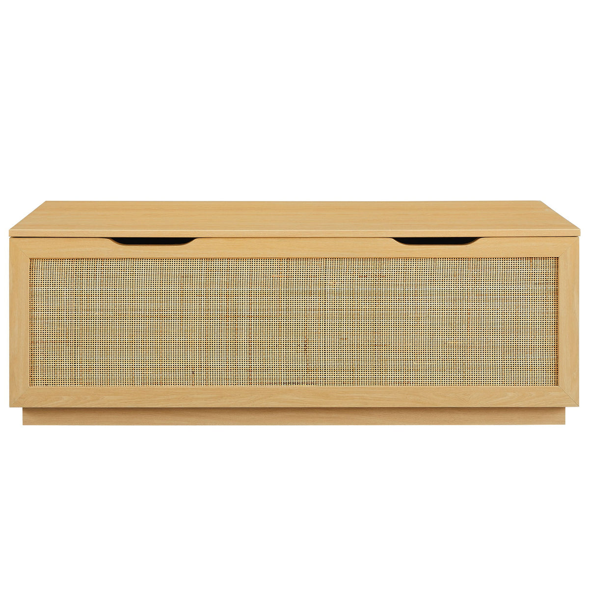 Soma Rattan Storage Bench, Oak - view 3