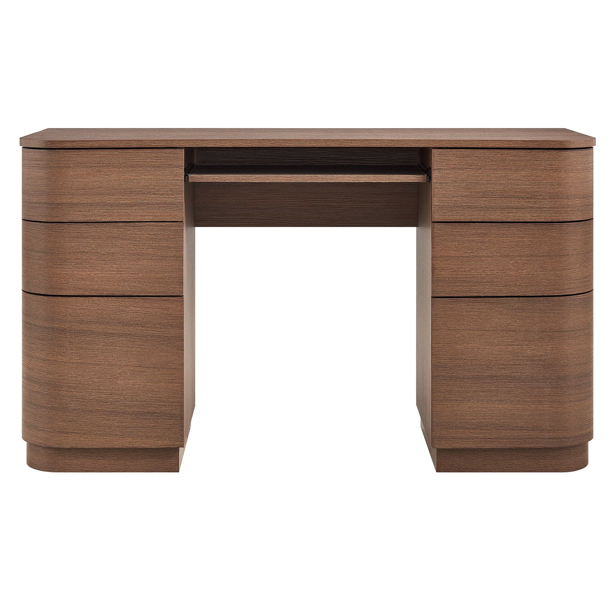 Mirae 55" 6-Drawer Curved Office Desk