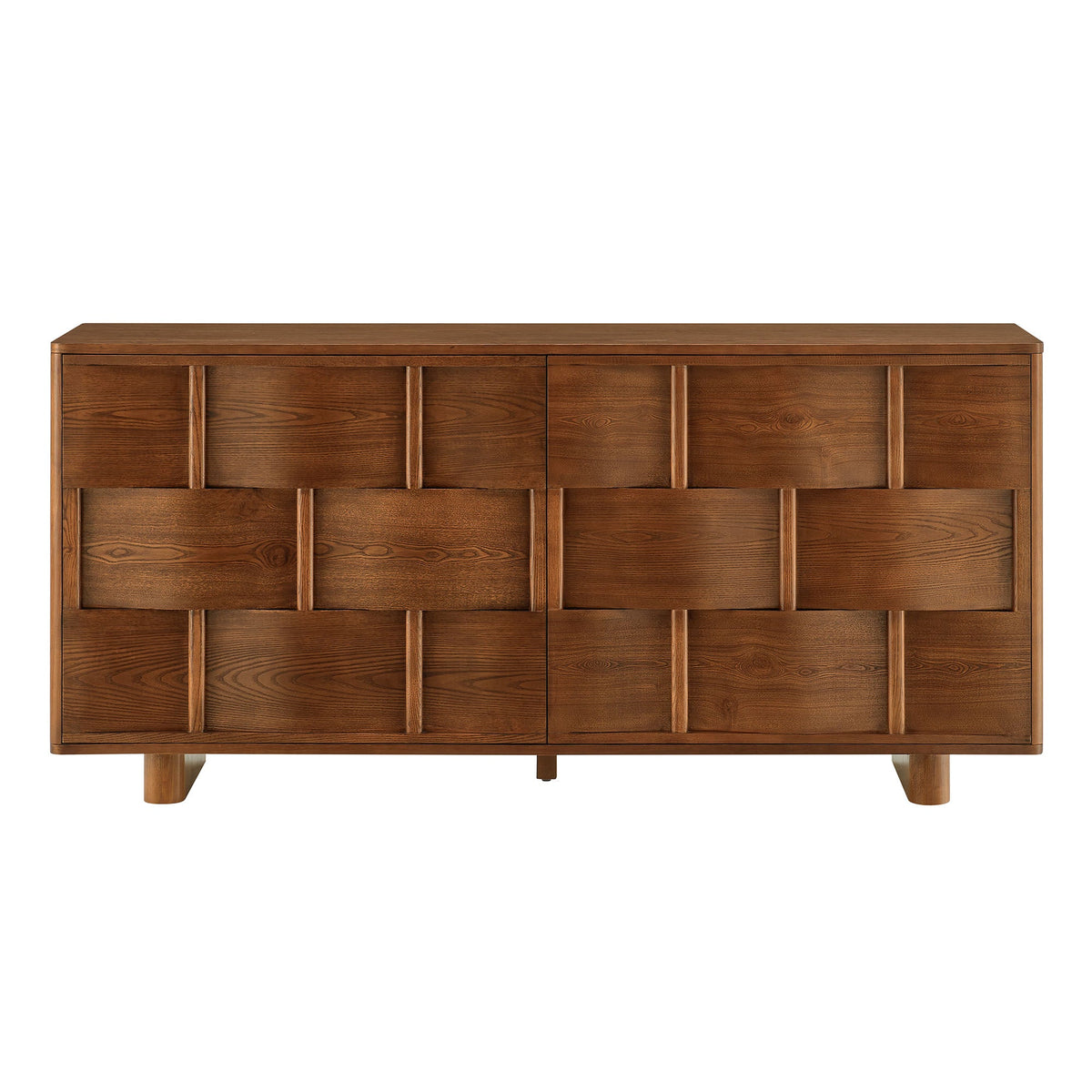 Foundry 71" Woven Design Buffet Storage Cabinet