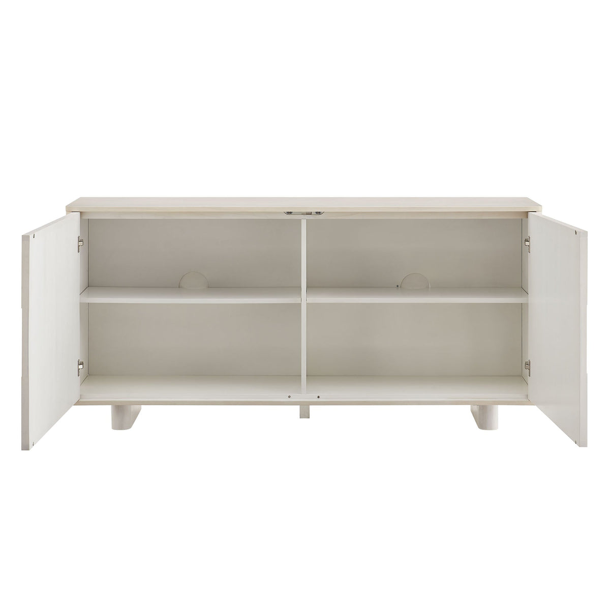 Foundry 71" Woven Design Buffet Storage Cabinet