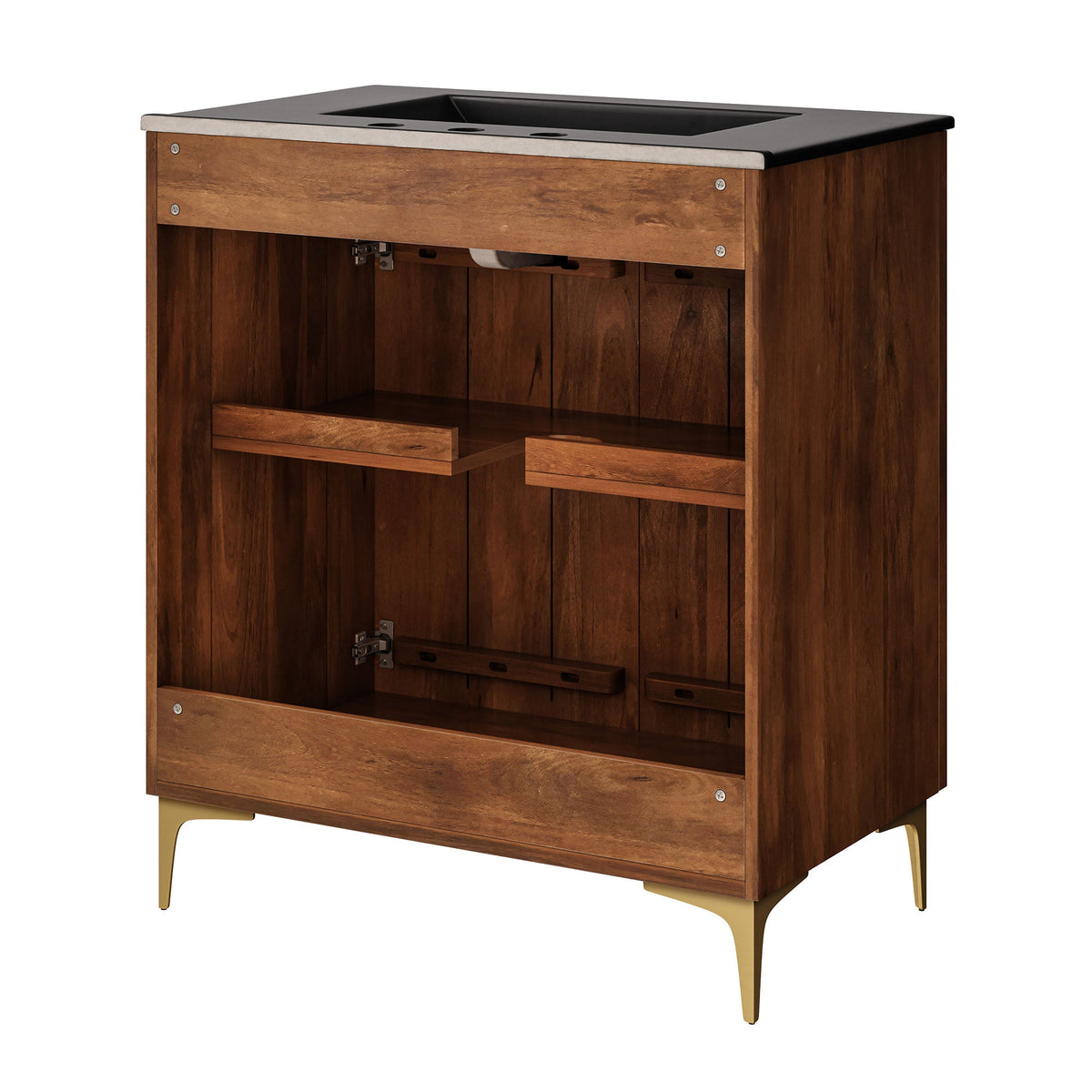 Vernon 30" Fluted Wood Vanity Cabinet With Sink - view 8