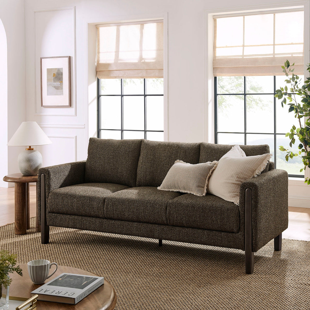 Hawken Boucle Fabric Sofa - view 20