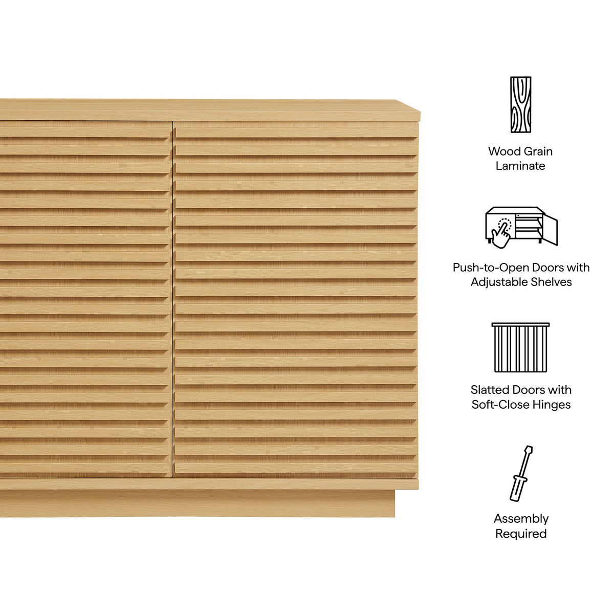 Render 2-Door Fluted Accent Cabinet - view 16