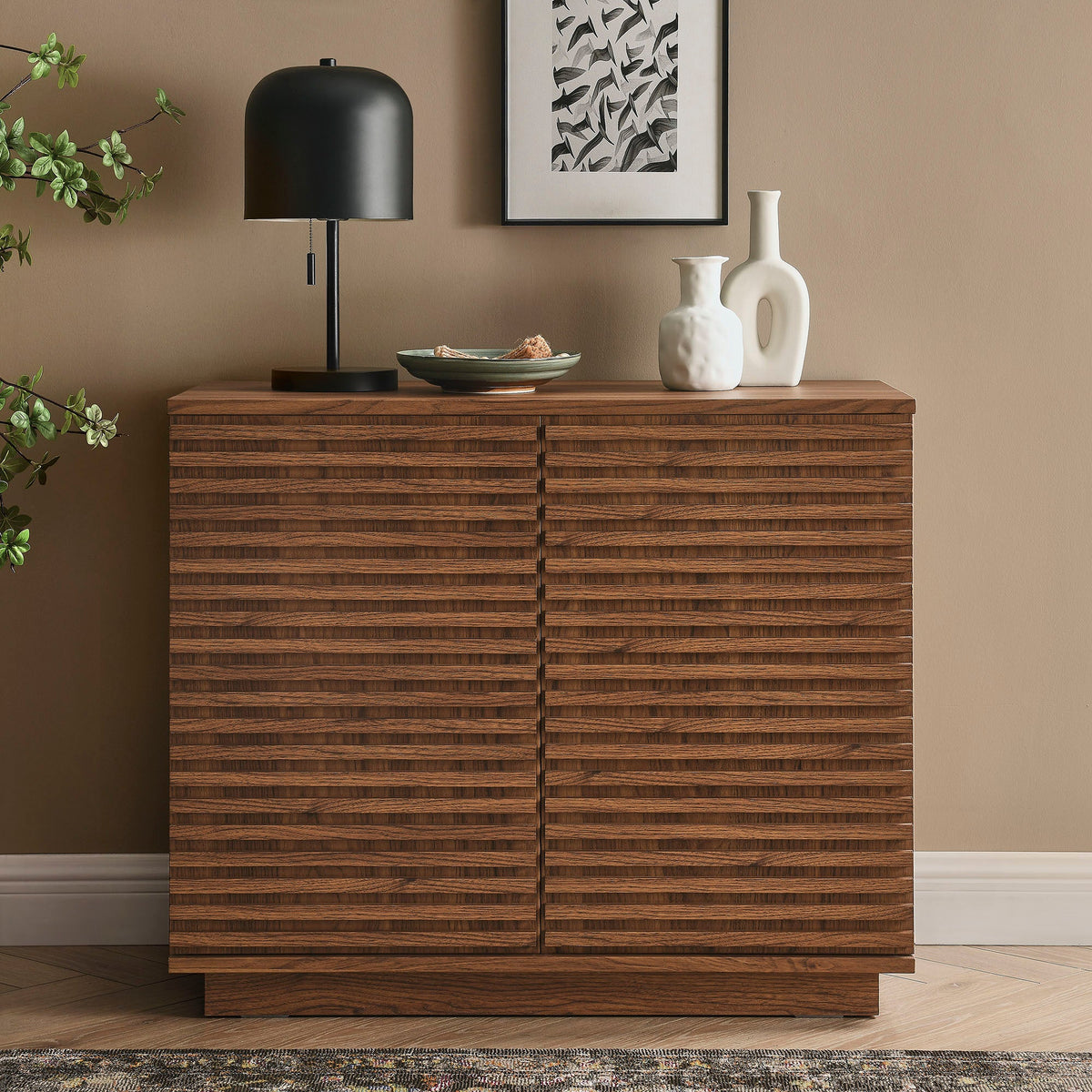 Render 2-Door Fluted Accent Cabinet - view 13